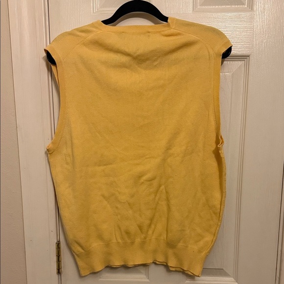 Polo by Ralph Lauren Men's V-Neck Sweater Vest in Yellow #93 - Picture 5 of 7